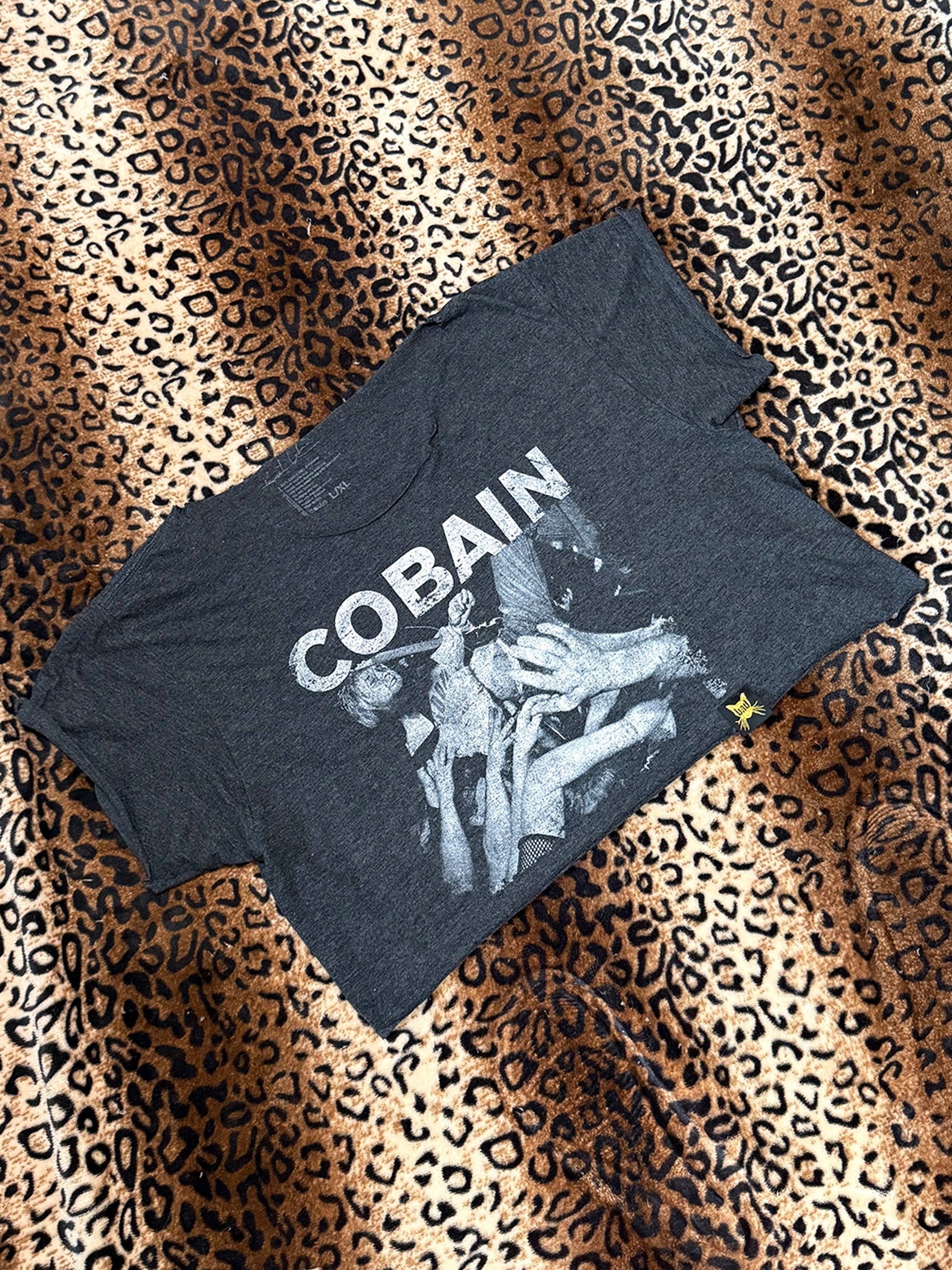 Cobain Crowd Surfing Off-The-Shoulder Crop Top