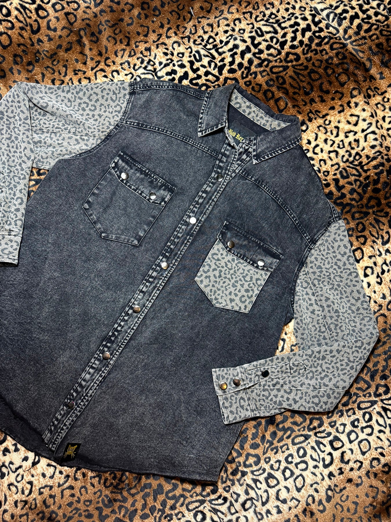 Misfits Leopard Denim Shacket