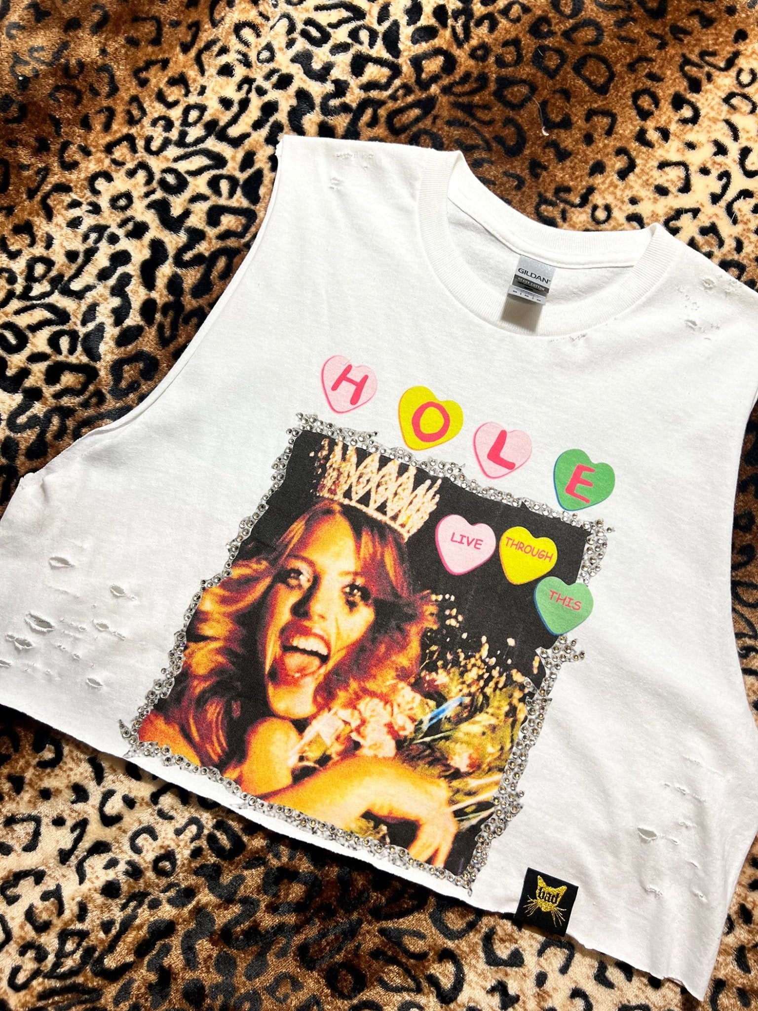 Hole Rhinestone Crop Top | Bad Reputation NYC