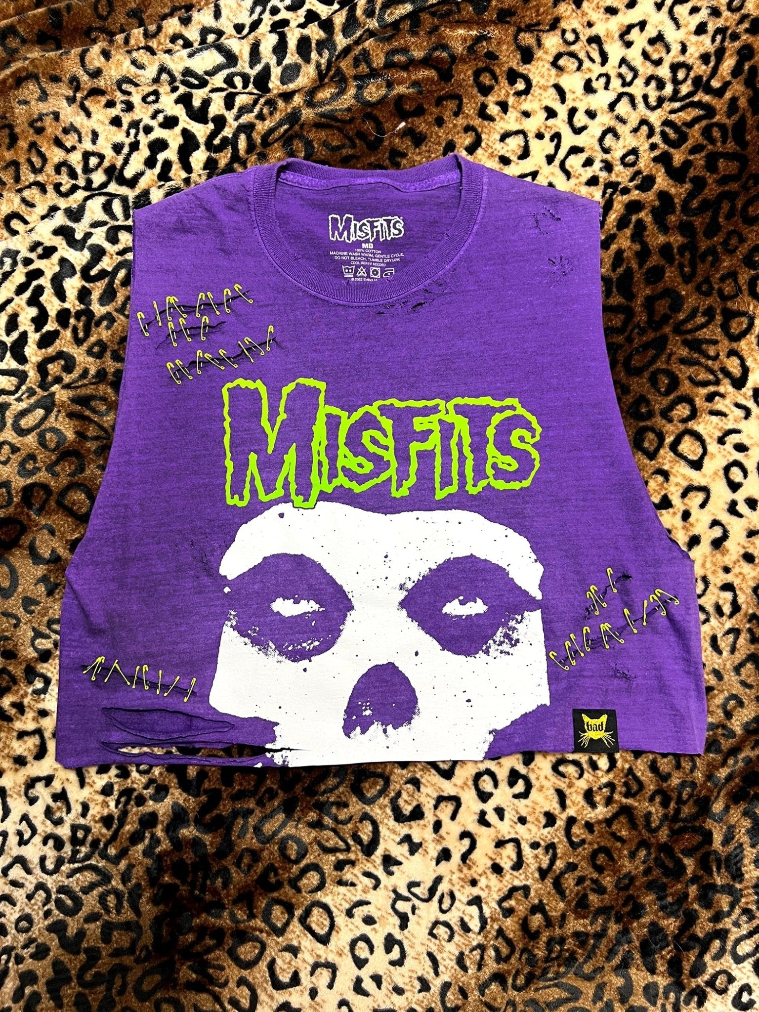 Misfits Distressed Crop Tank | Bad Reputation NYC