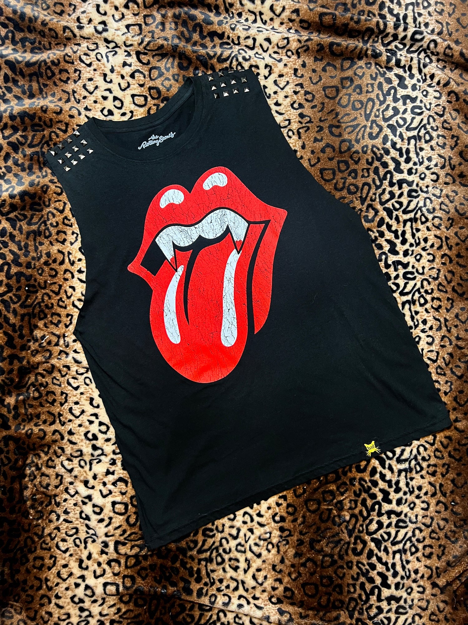 Rolling Stones Vampire Studded Muscle Tank | Bad Reputation NYC