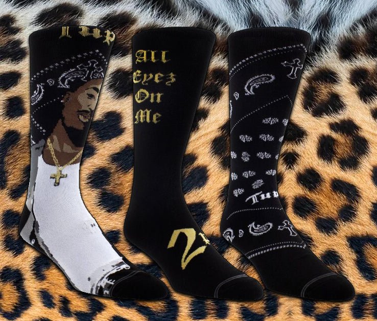 Tupac Crew Socks 3 - Pack | Bad Reputation NYC