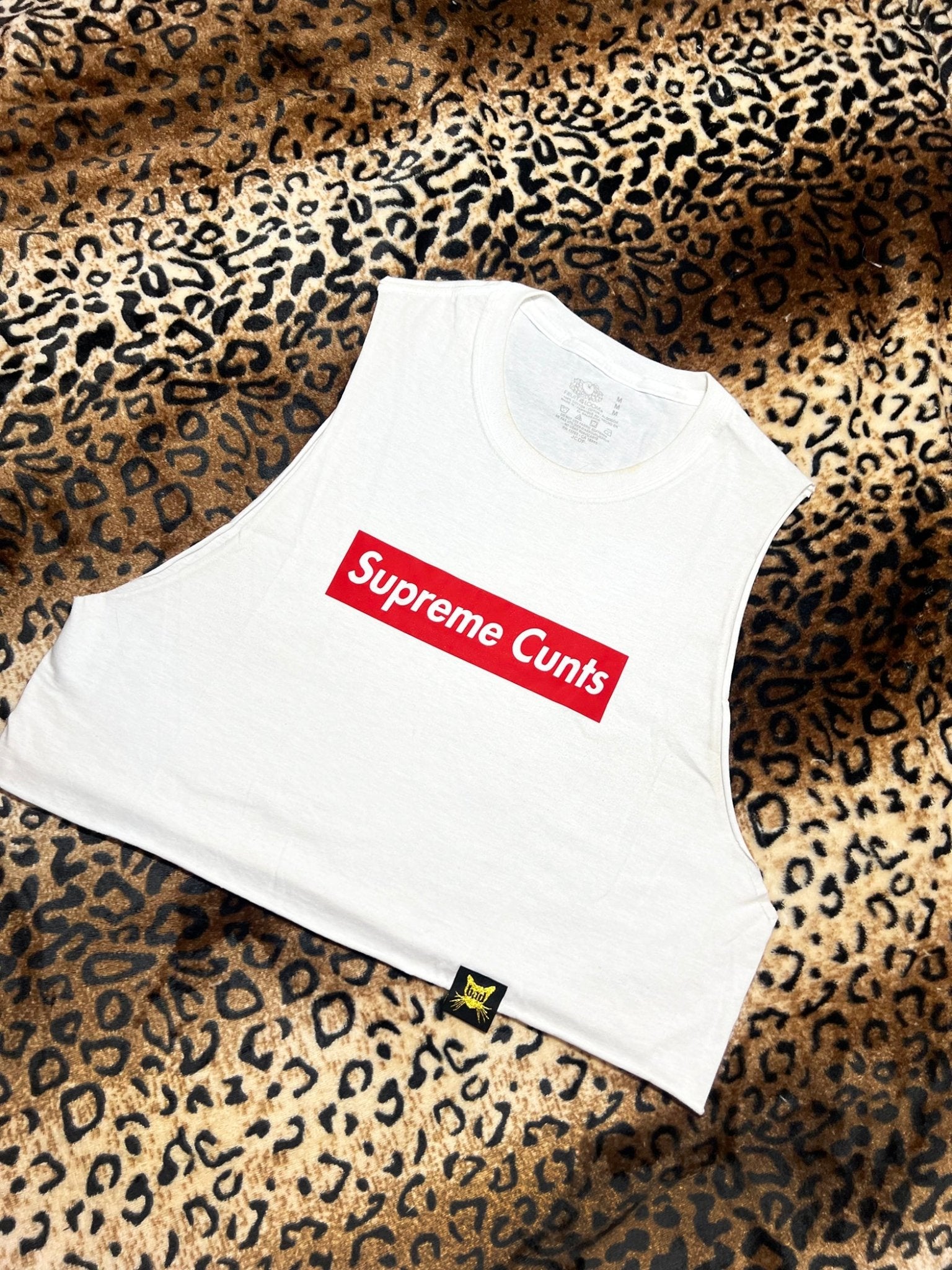 Supreme Cunts Red Logo Crop Muscle Tank | Bad Reputation NYC