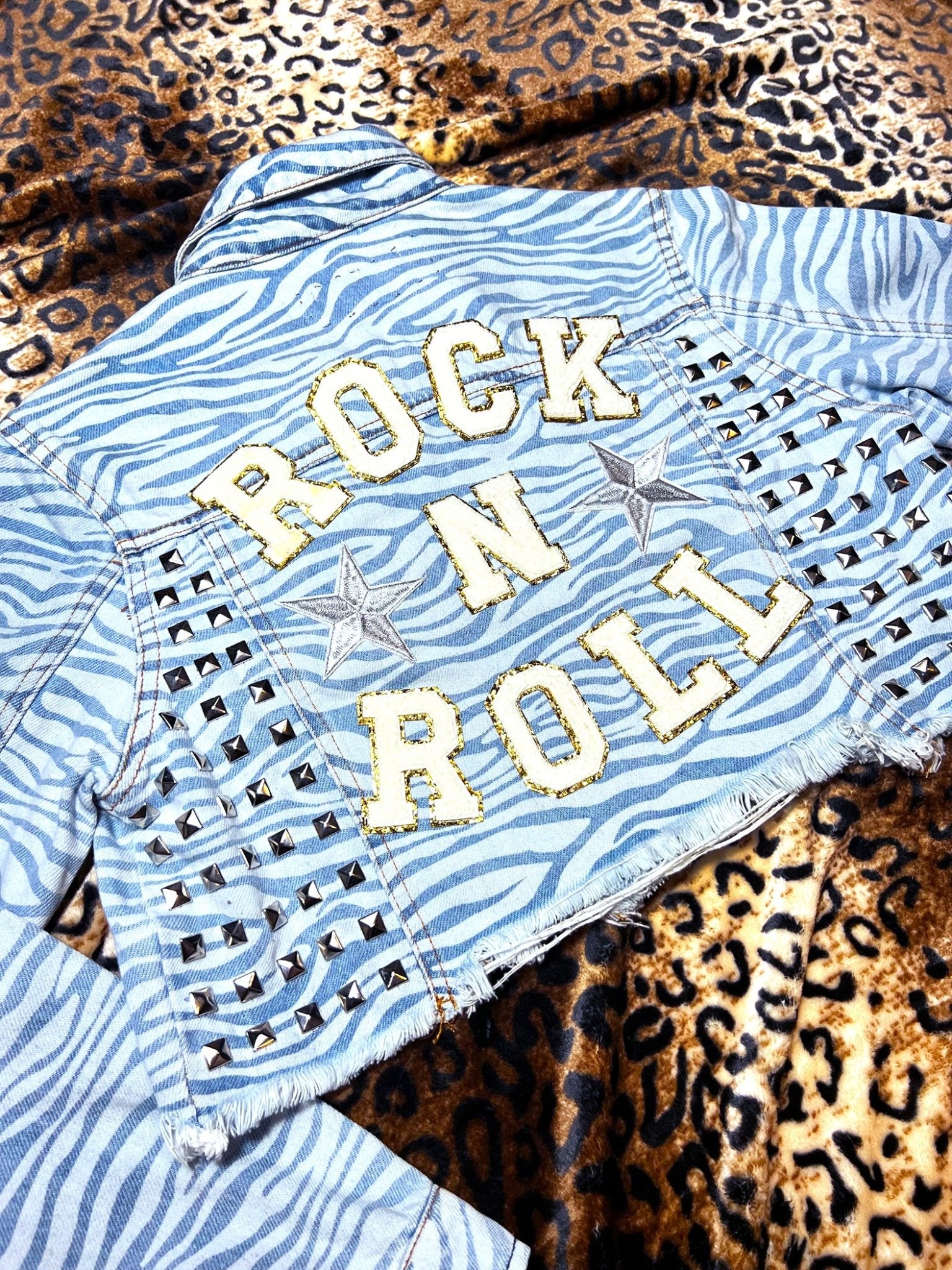 Rock N Roll Zebra Print Studded Crop Jacket | Bad Reputation NYC