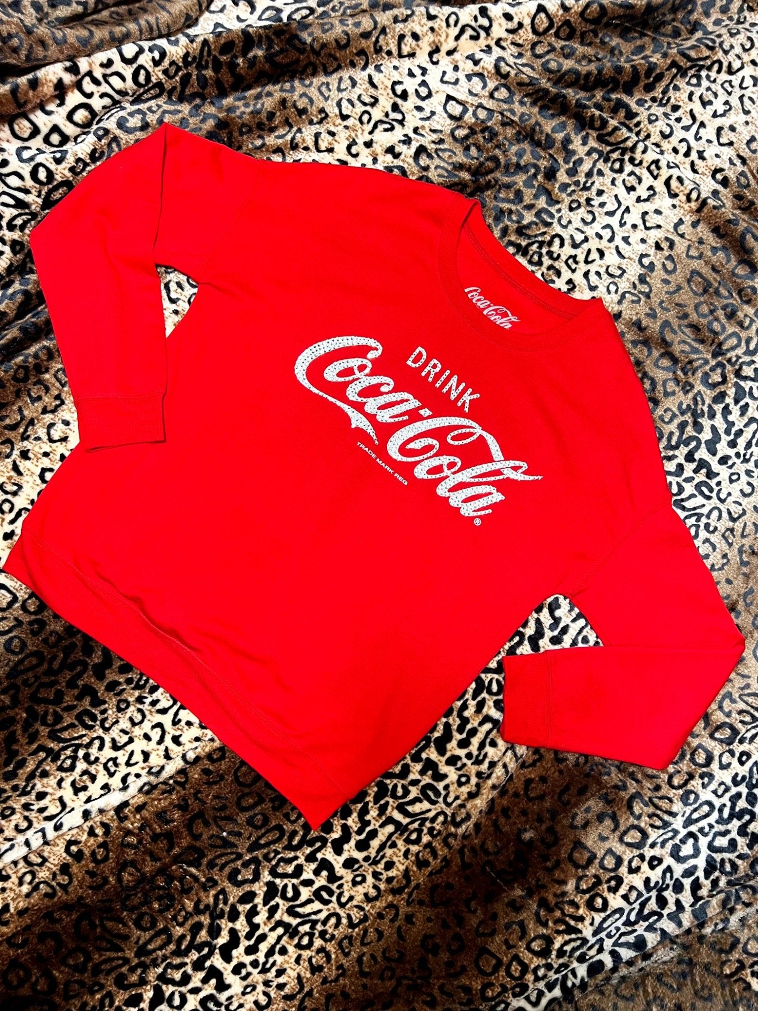 Coca Cola Rhinestone Sweatshirt | Bad Reputation NYC