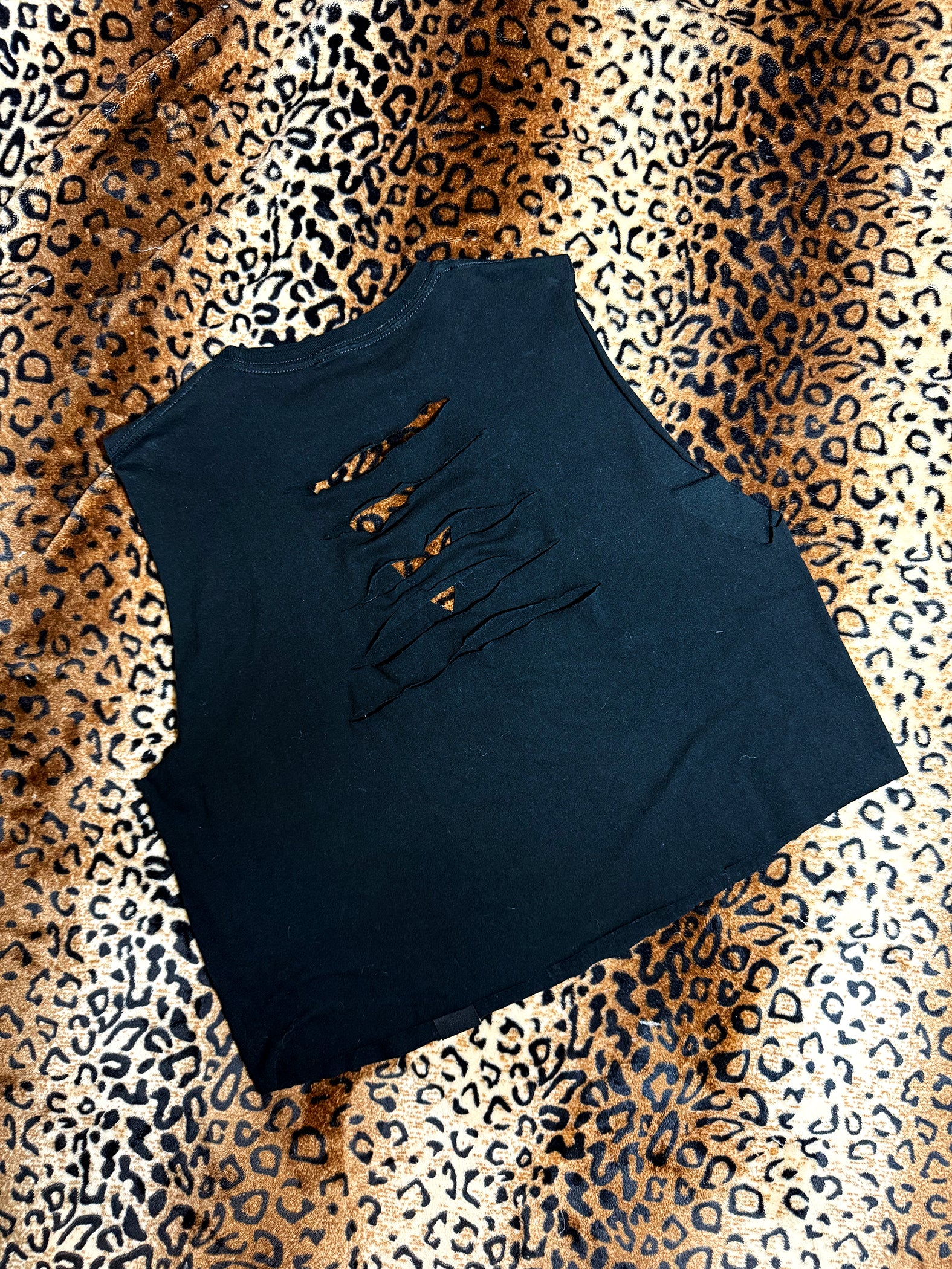 Guns N Roses Distressed Deep V Muscle Tank