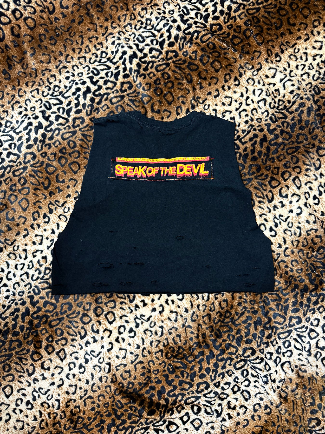 Ozzy Speak Of The Devil Crop Muscle Tank