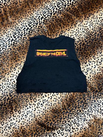 Ozzy Speak Of The Devil Crop Muscle Tank