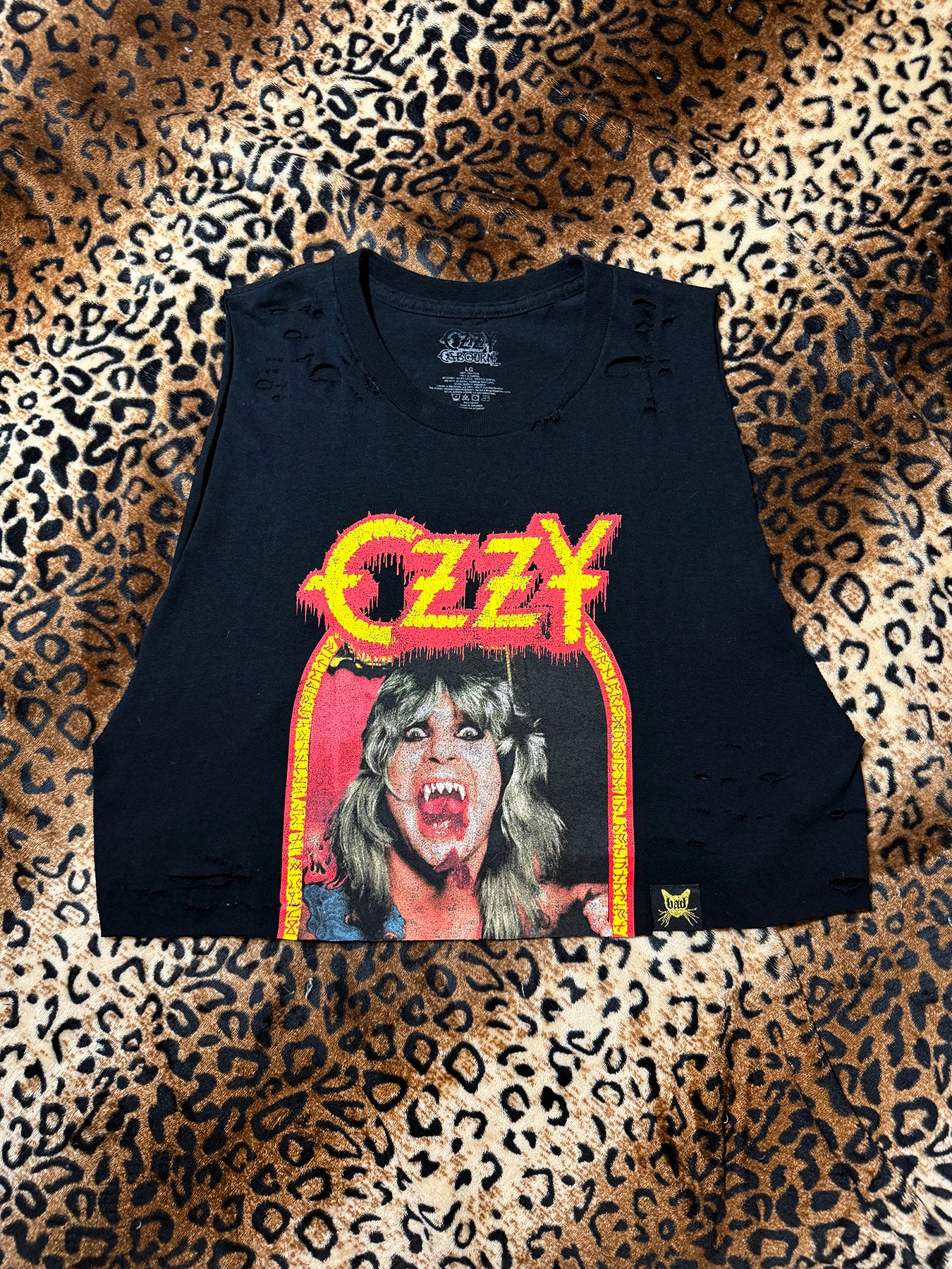 Ozzy Speak Of The Devil Crop Muscle Tank