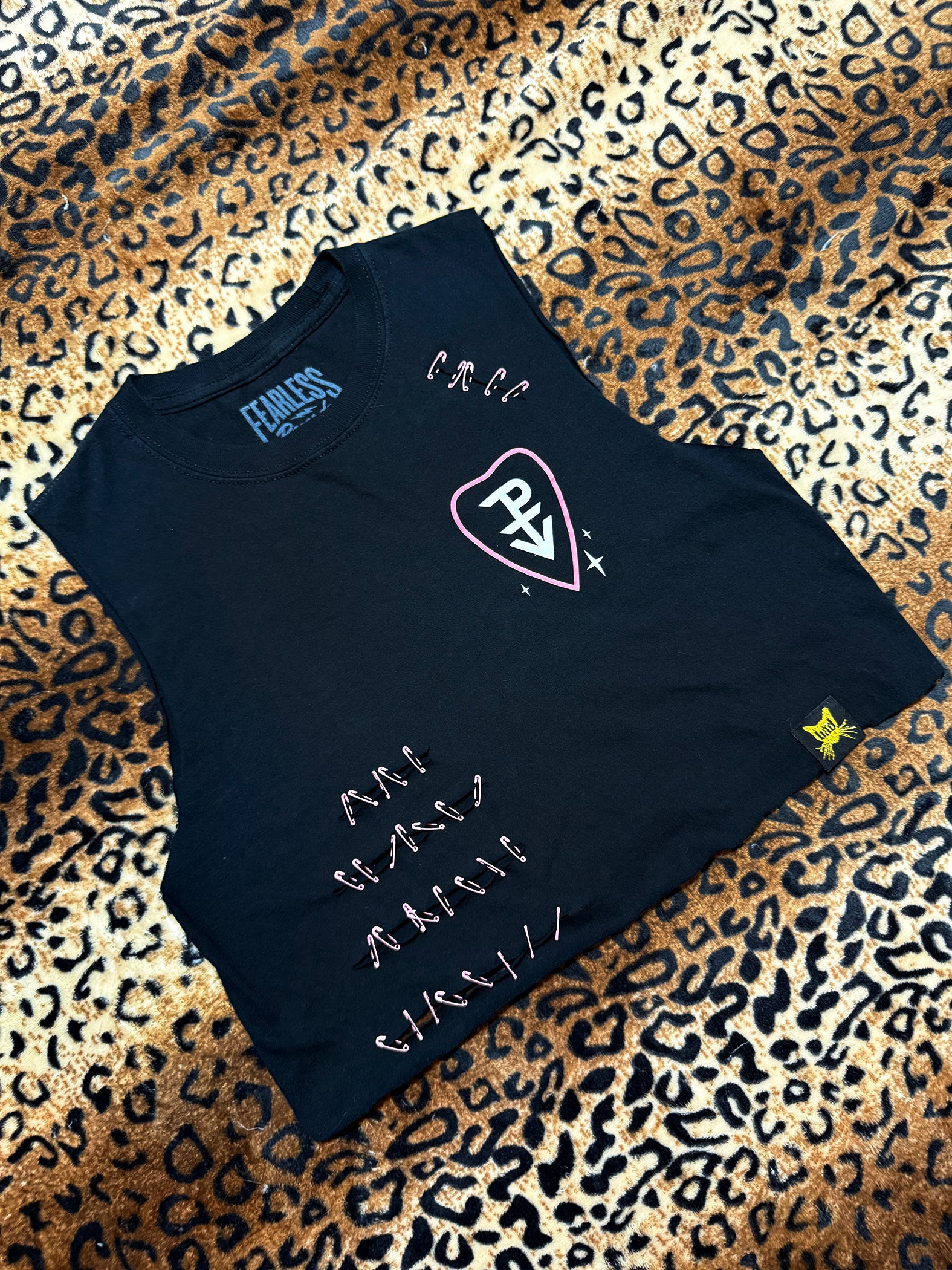 Pierce The Veil Ouija Safety Pin Crop Tank