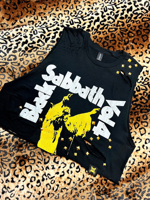 Black Sabbath Studded Crop Tank | Bad Reputation NYC