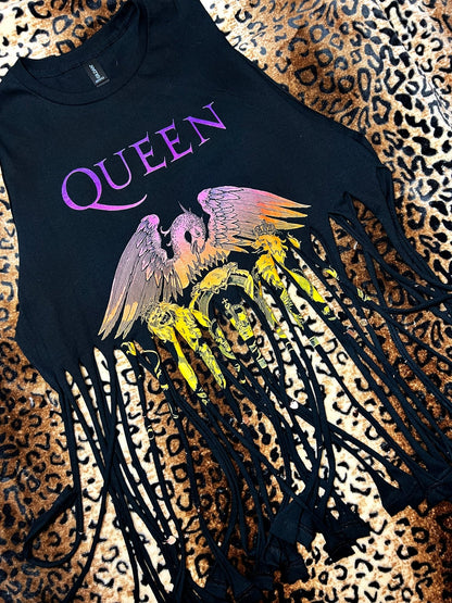 Queen Boho Fringe Crop Tank | Bad Reputation NYC