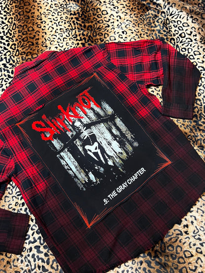 Slipknot The Gray Chapter Ombre Flannel | Bad Reputation NYC