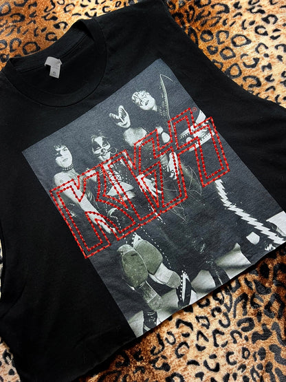 Kiss Rhinestone Crop Tank | Bad Reputation NYC