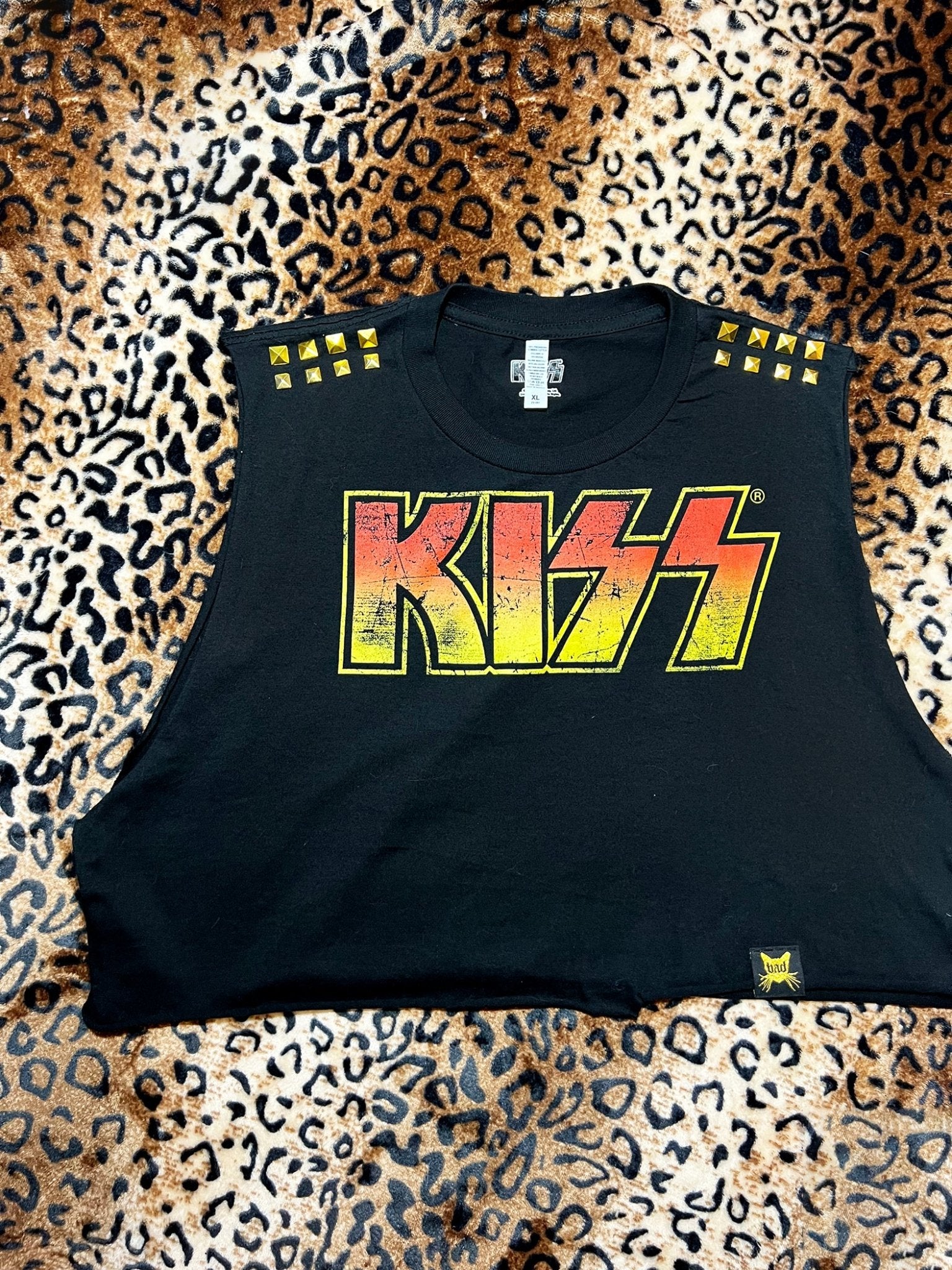 Kiss Studded Crop Tank | Bad Reputation NYC