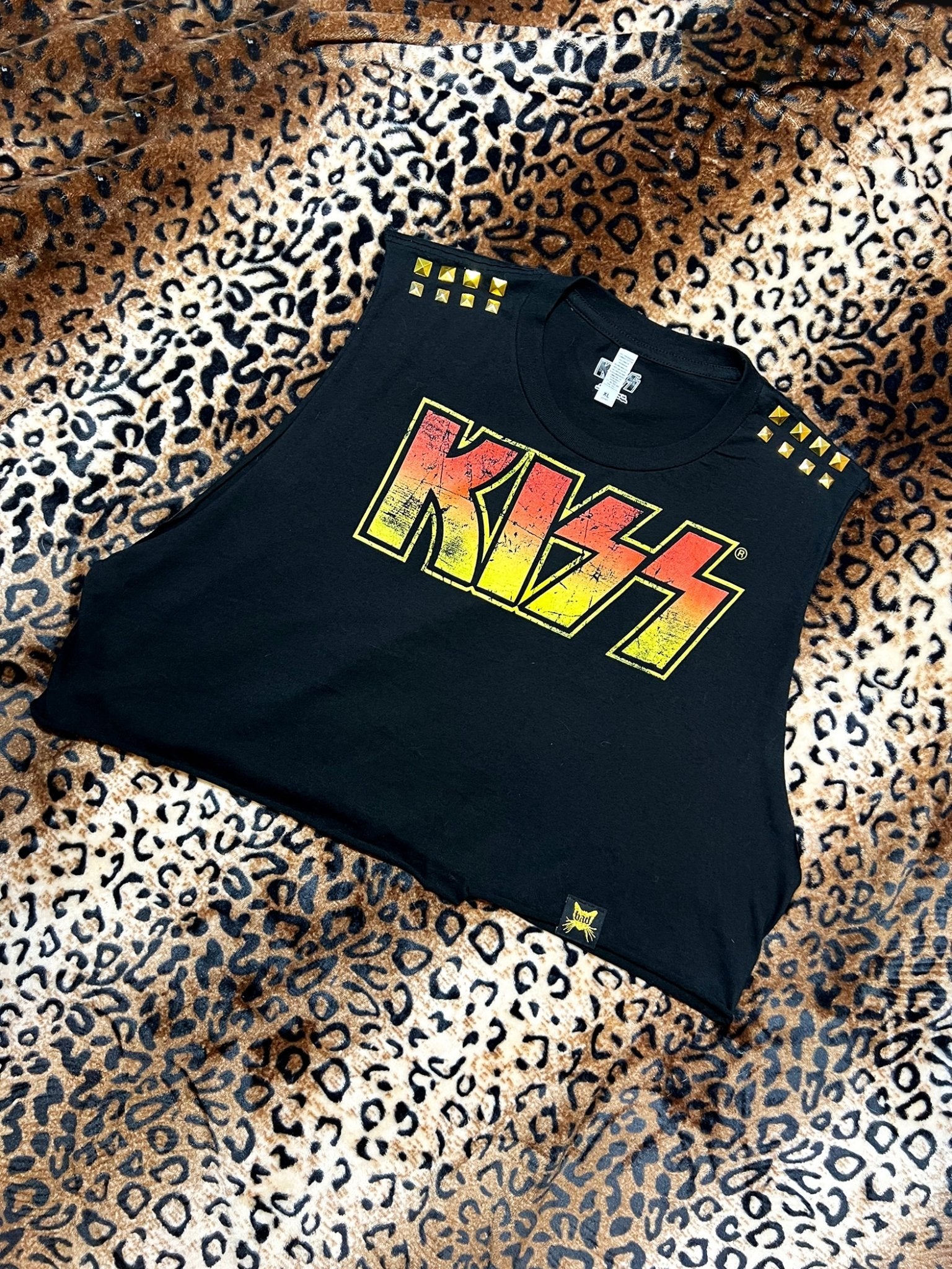 Kiss Studded Crop Tank | Bad Reputation NYC