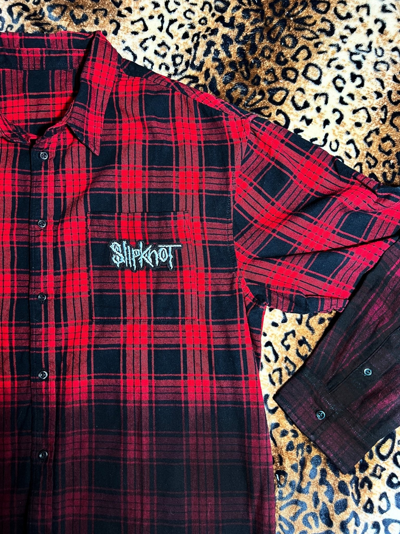 Slipknot The Gray Chapter Ombre Flannel | Bad Reputation NYC