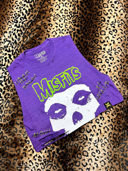 Misfits Distressed Crop Tank | Bad Reputation NYC