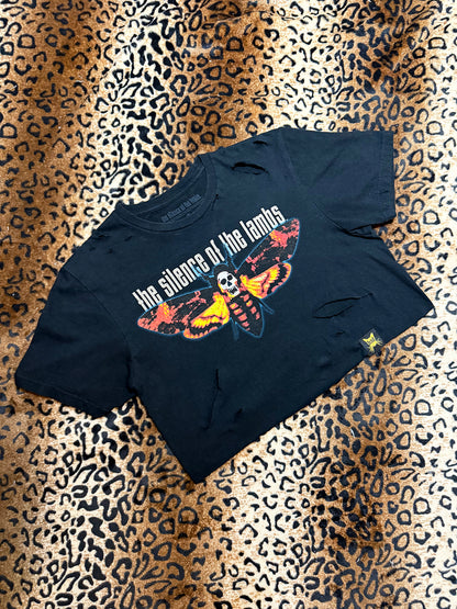Silence Of The Lambs Distressed Crop Top