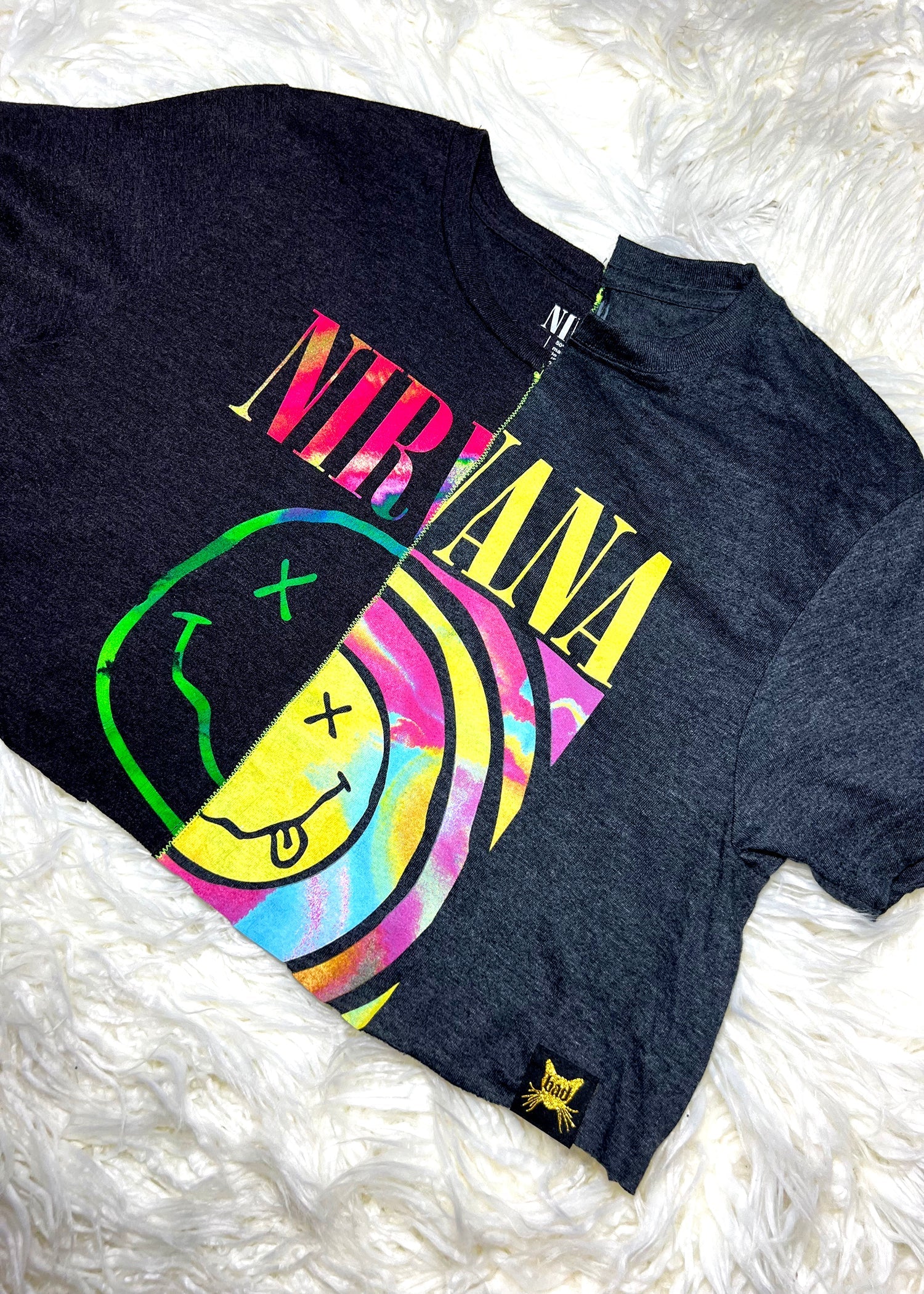 Nirvana vs Nirvana Crop T Shirt Bad Reputation NYC