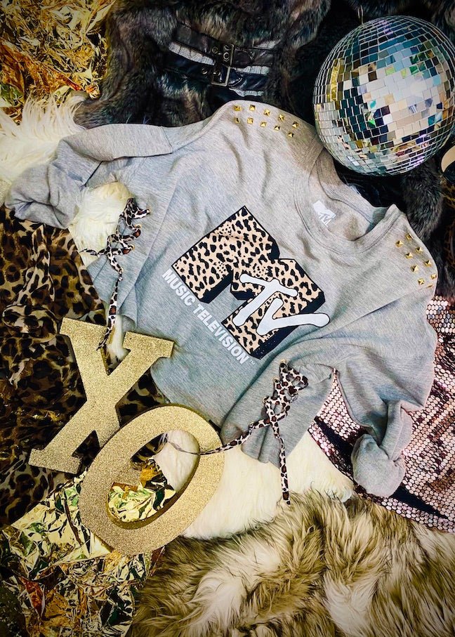 MTV Leopard Logo Sweatshirt | Bad Reputation NYC