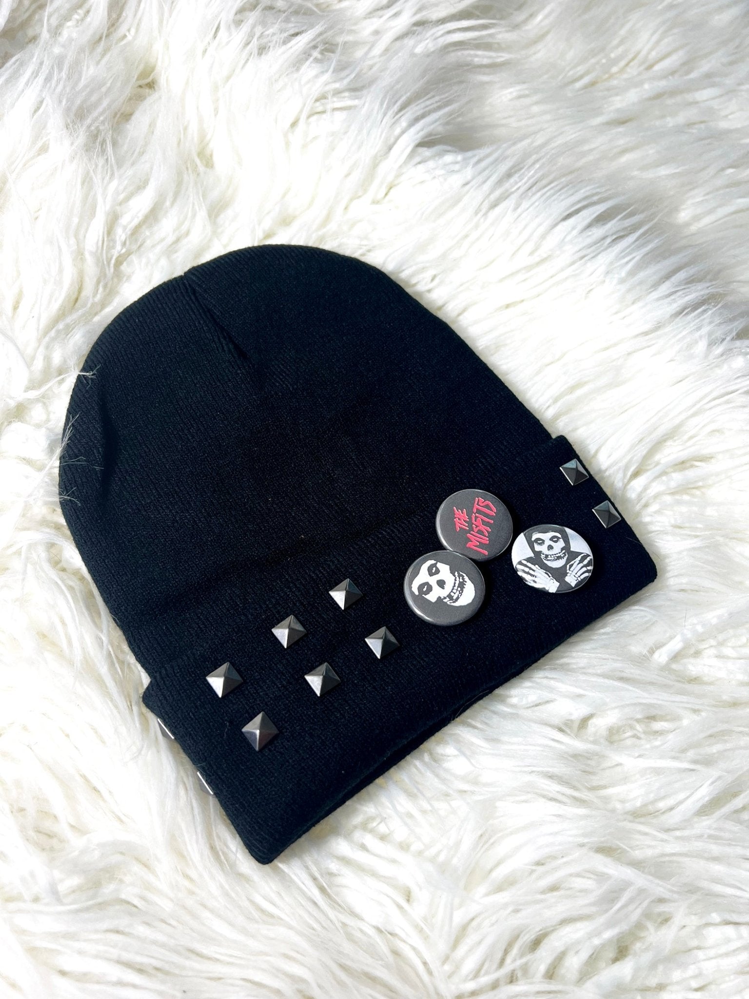 Misfits Studded Black Beanie | Bad Reputation NYC
