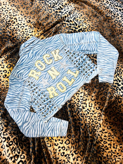 Rock N Roll Zebra Print Studded Crop Jacket | Bad Reputation NYC