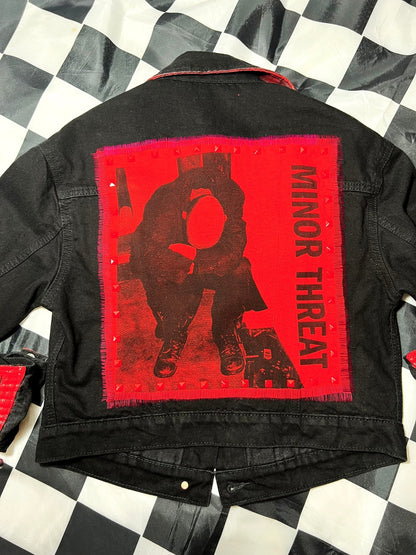 Seeing Red Minor Threat Denim Jacket | Bad Reputation NYC