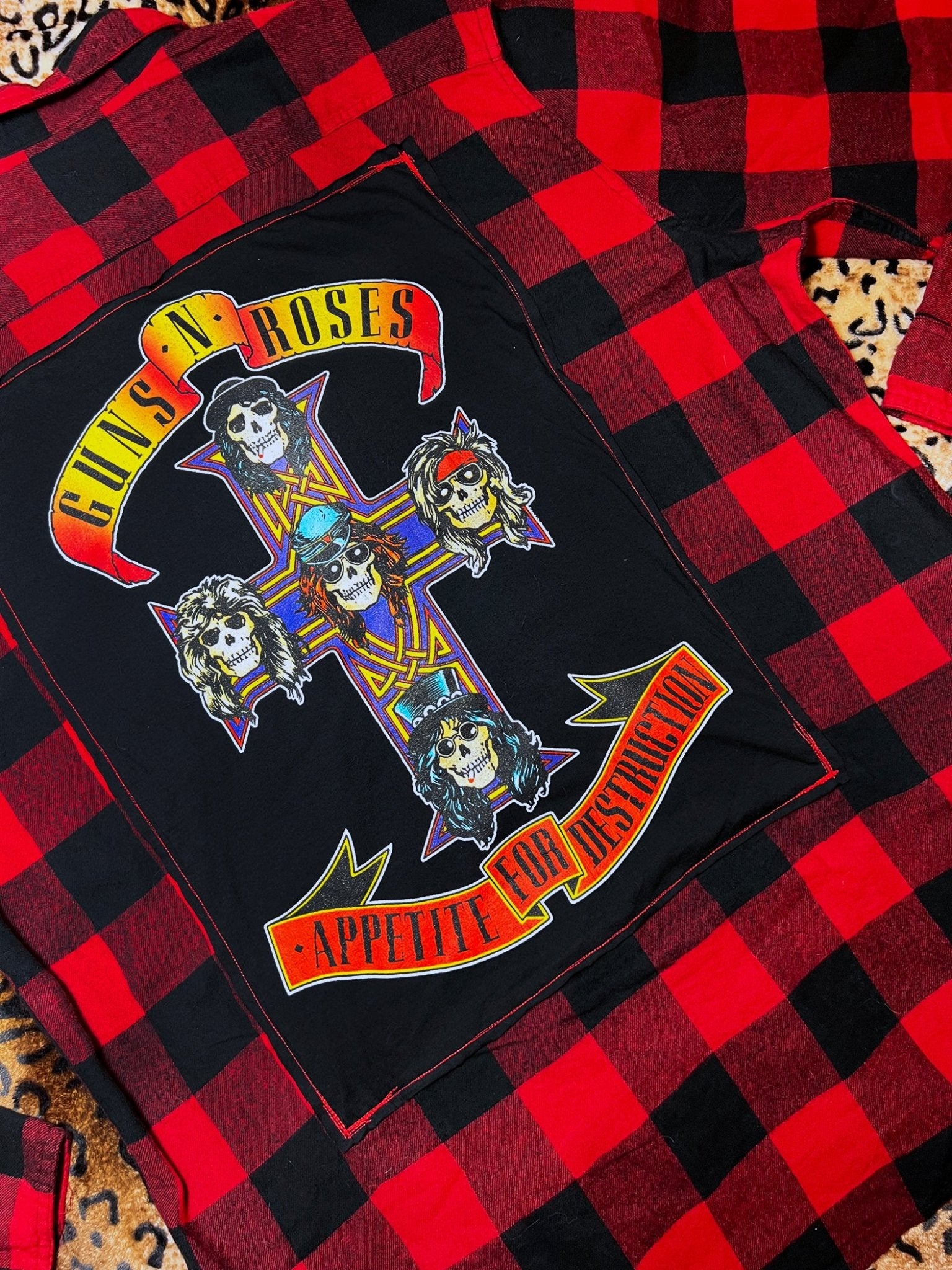 Guns N Roses Destruction Flannel | Bad Reputation NYC