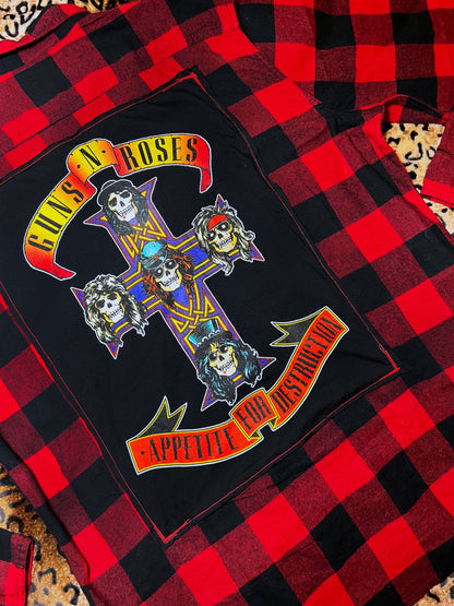 Guns N Roses Destruction Flannel | Bad Reputation NYC