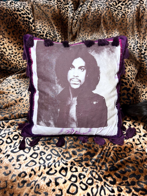 Prince Portrait Throw Pillow | Bad Reputation NYC