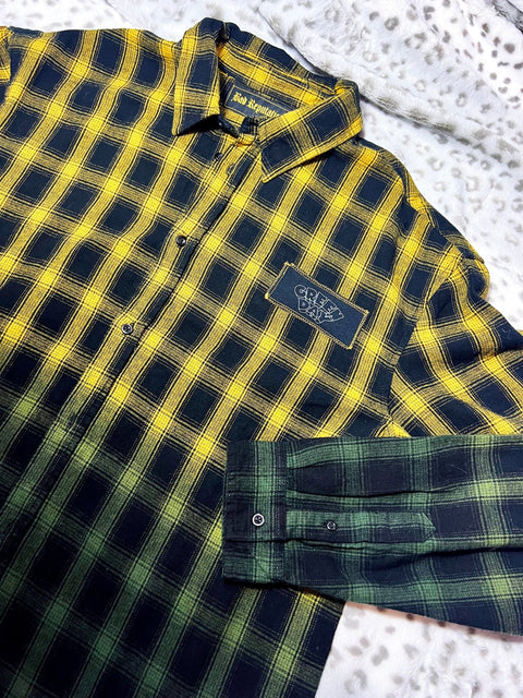 Green Day Ombre Flannel | Bad Reputation NYC