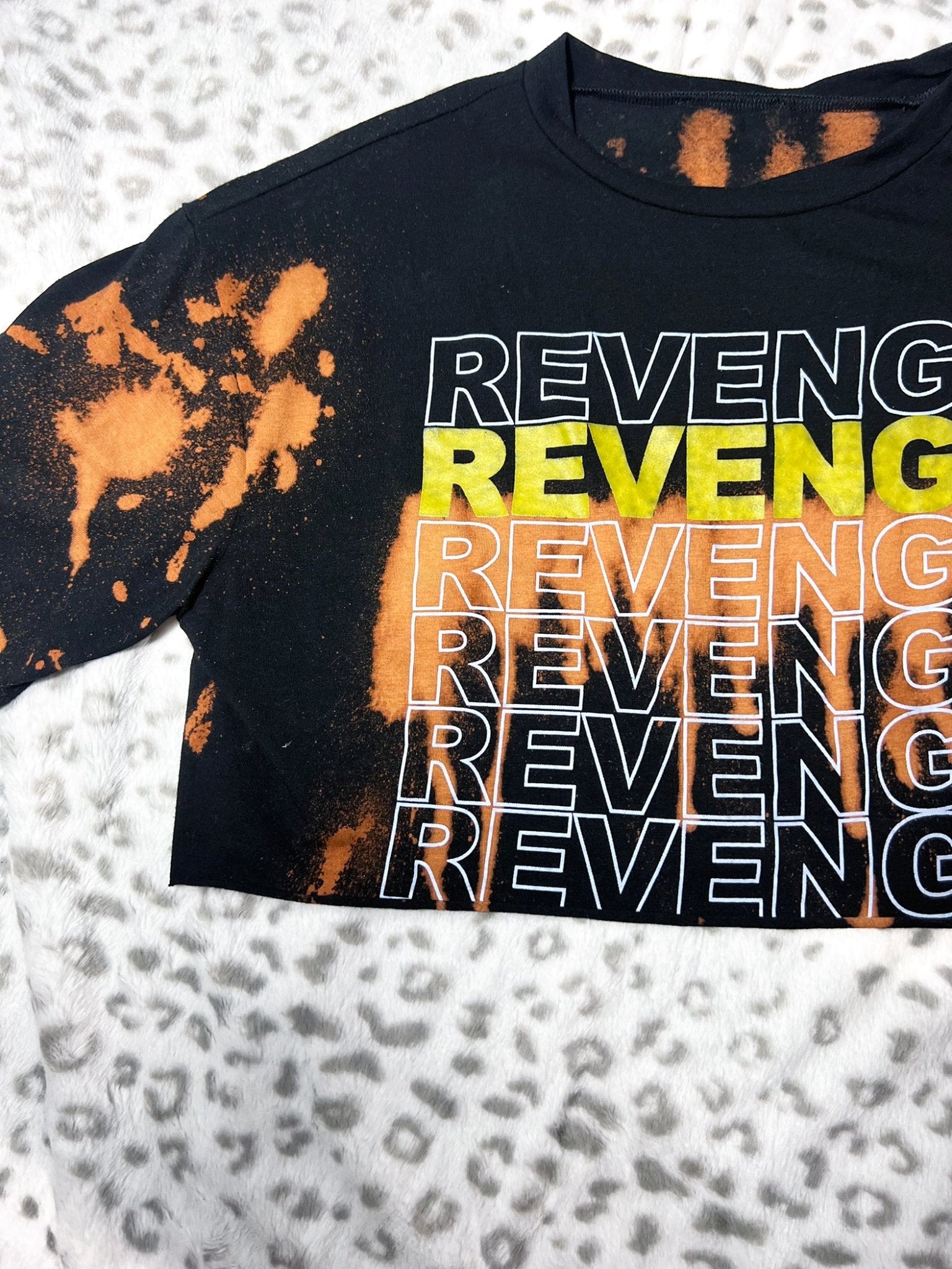 Revenge Bleach Dye Crop Top | Bad Reputation NYC
