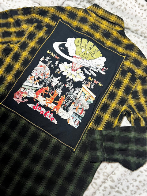 Green Day Ombre Flannel | Bad Reputation NYC