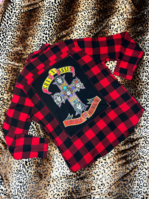 Guns N Roses Destruction Flannel | Bad Reputation NYC