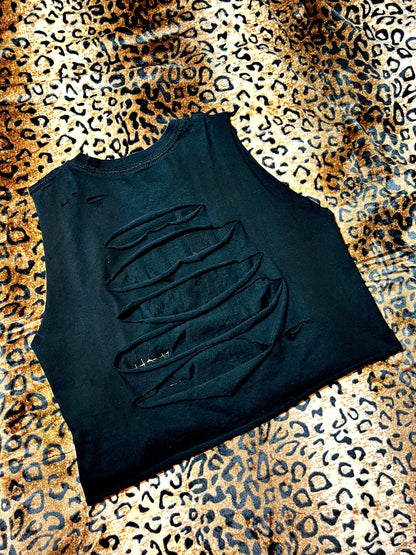 Ramones Distressed Crop Muscle Tank | Bad Reputation NYC