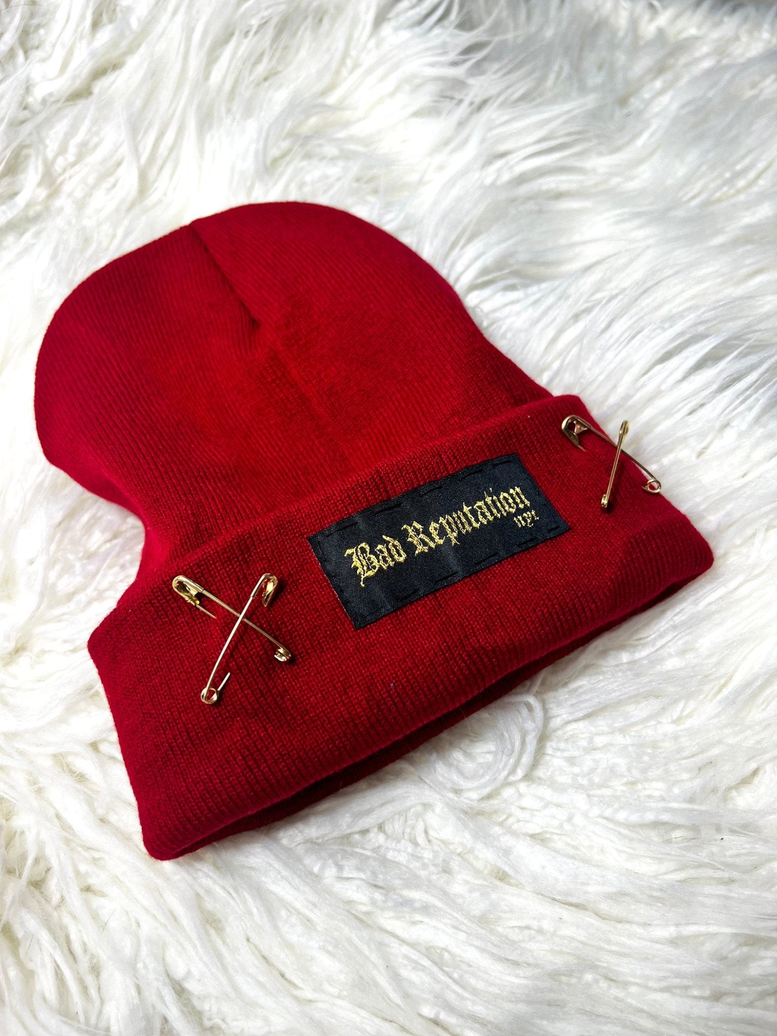 Bad Reputation Punk Burgundy Beanie | Bad Reputation NYC